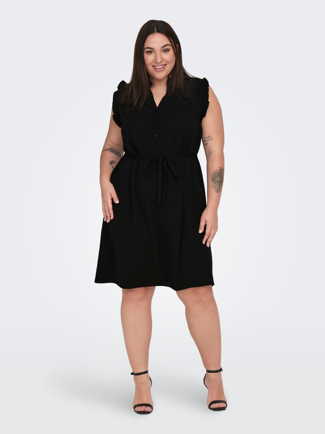 Curvy v-neck dress