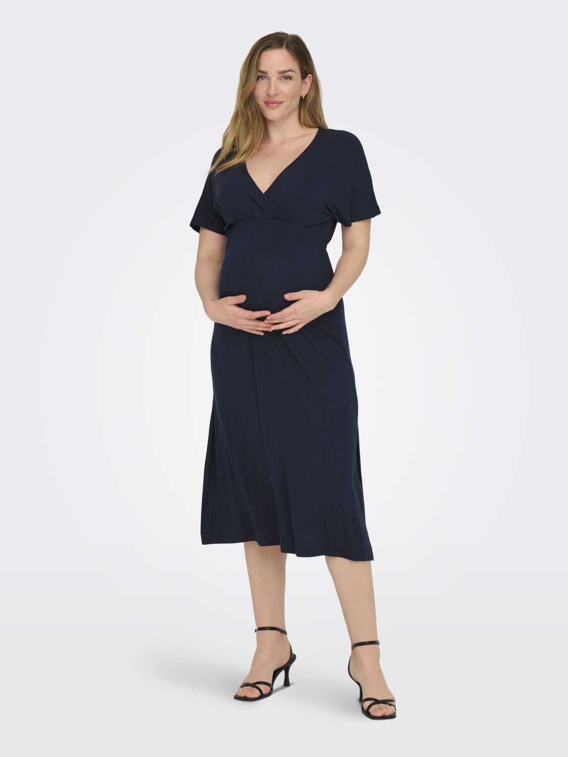 Mama V-Neck Midi Dress