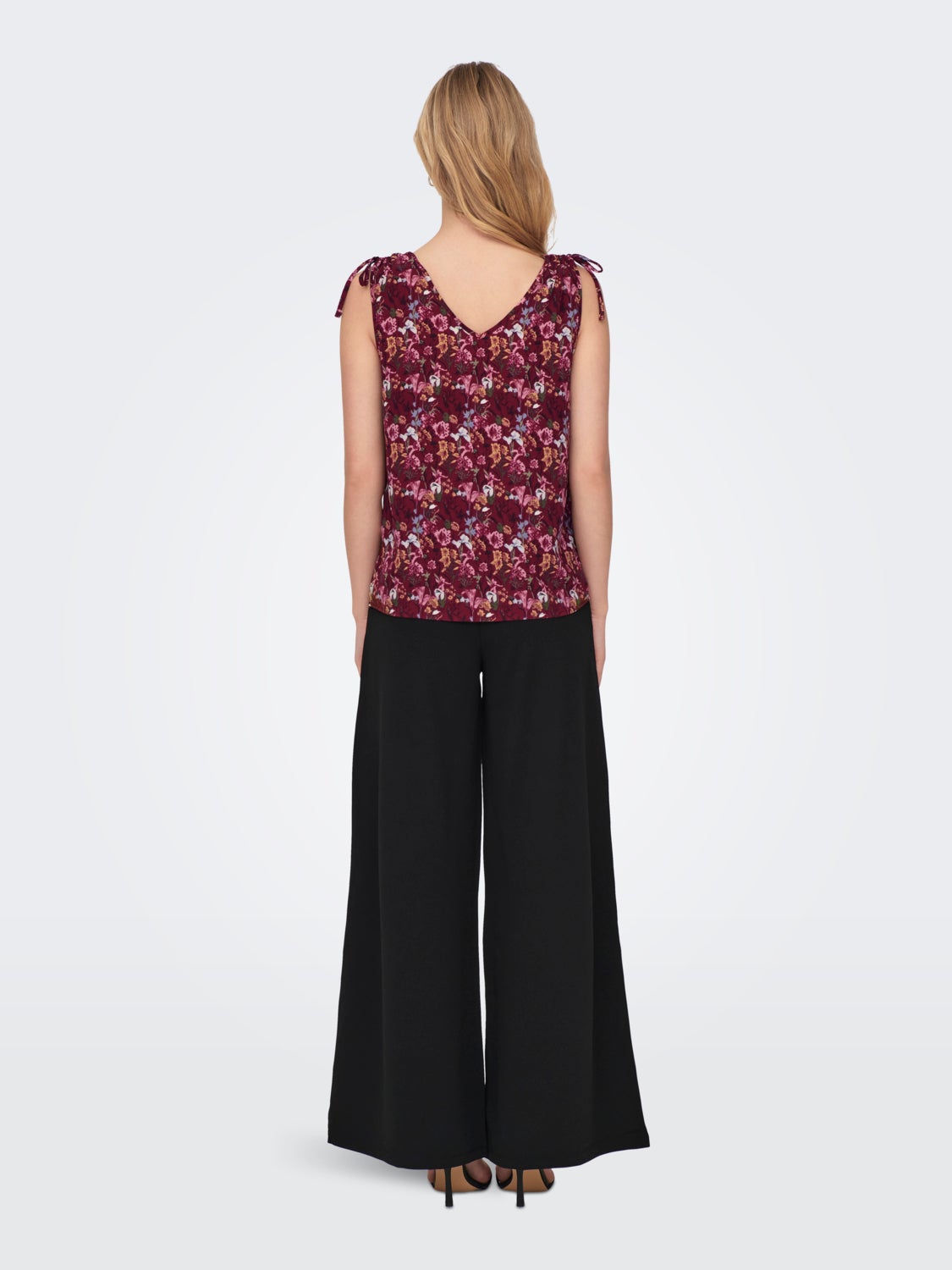 V-Neck Top With Strap Details