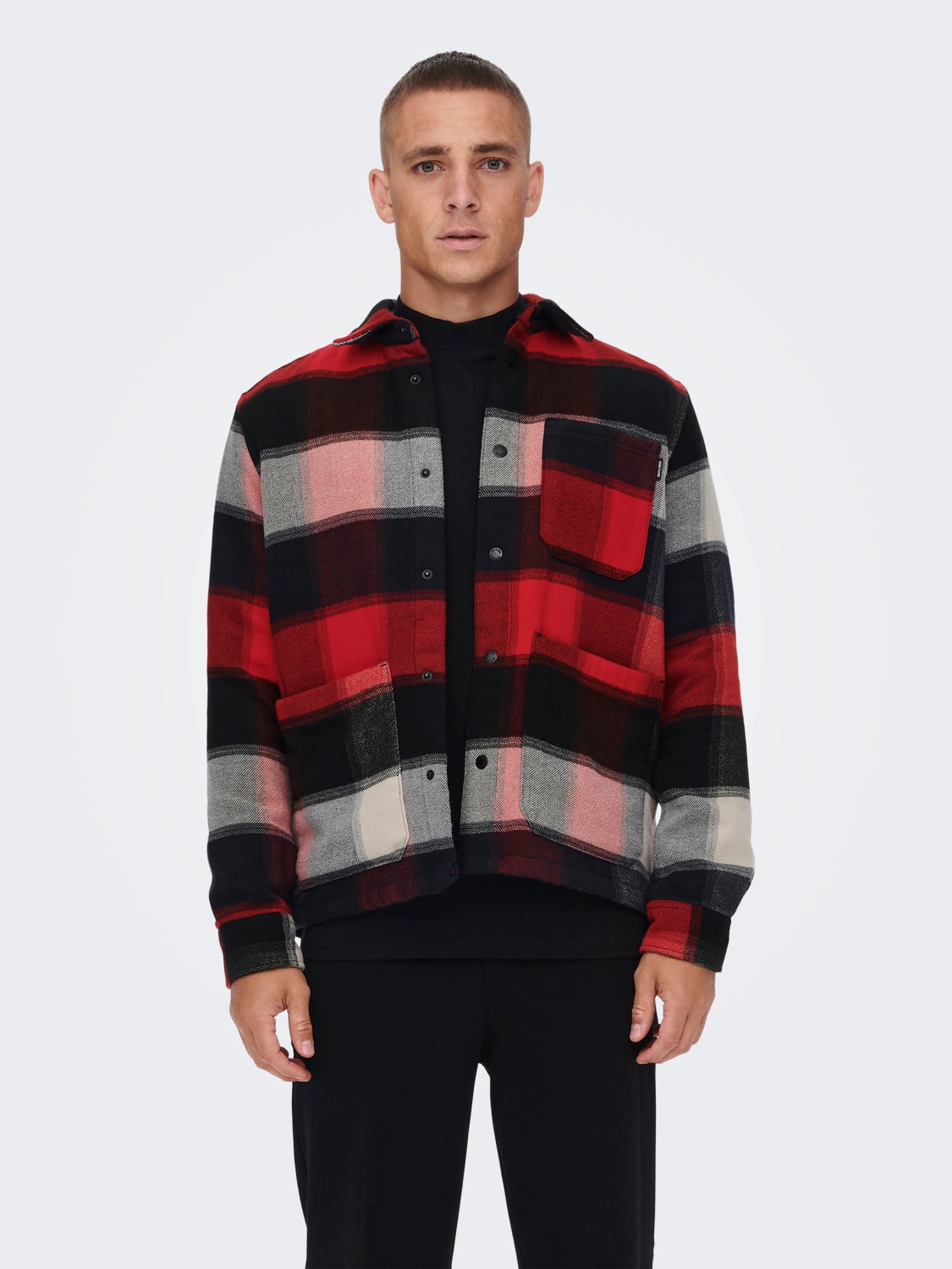 Checked Loose Fit overshirt