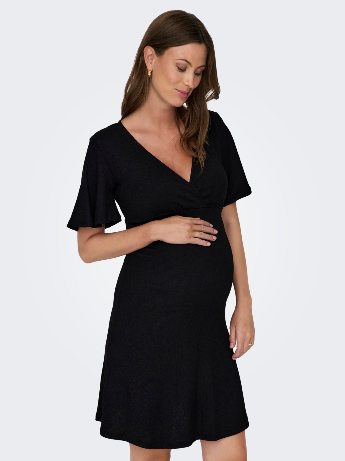 Mama v-neck dress