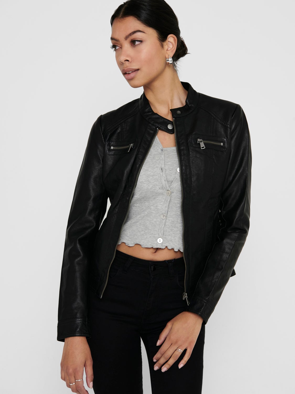 Zip PU-jacket