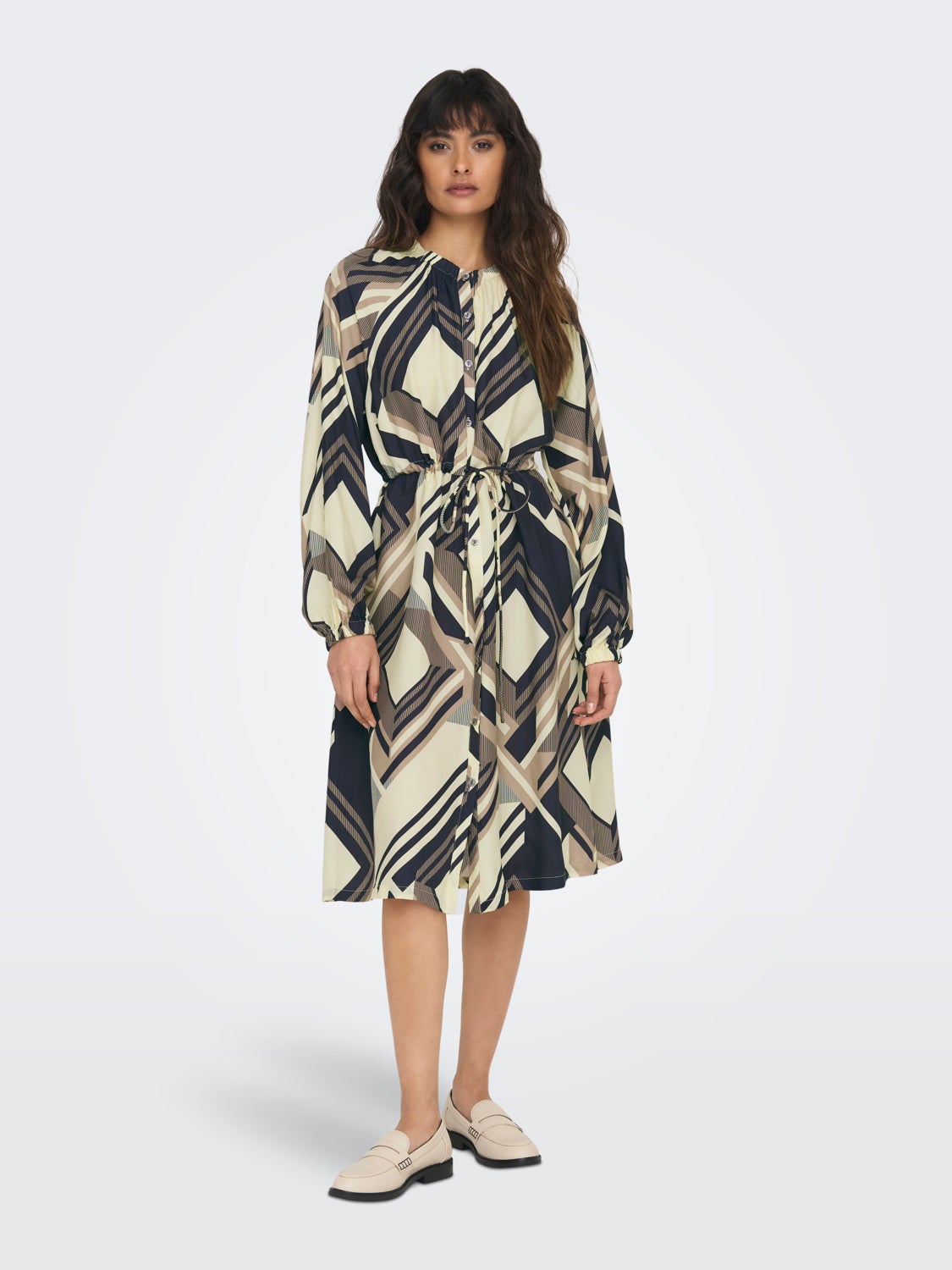 Regular Fit Shirt collar Long dress