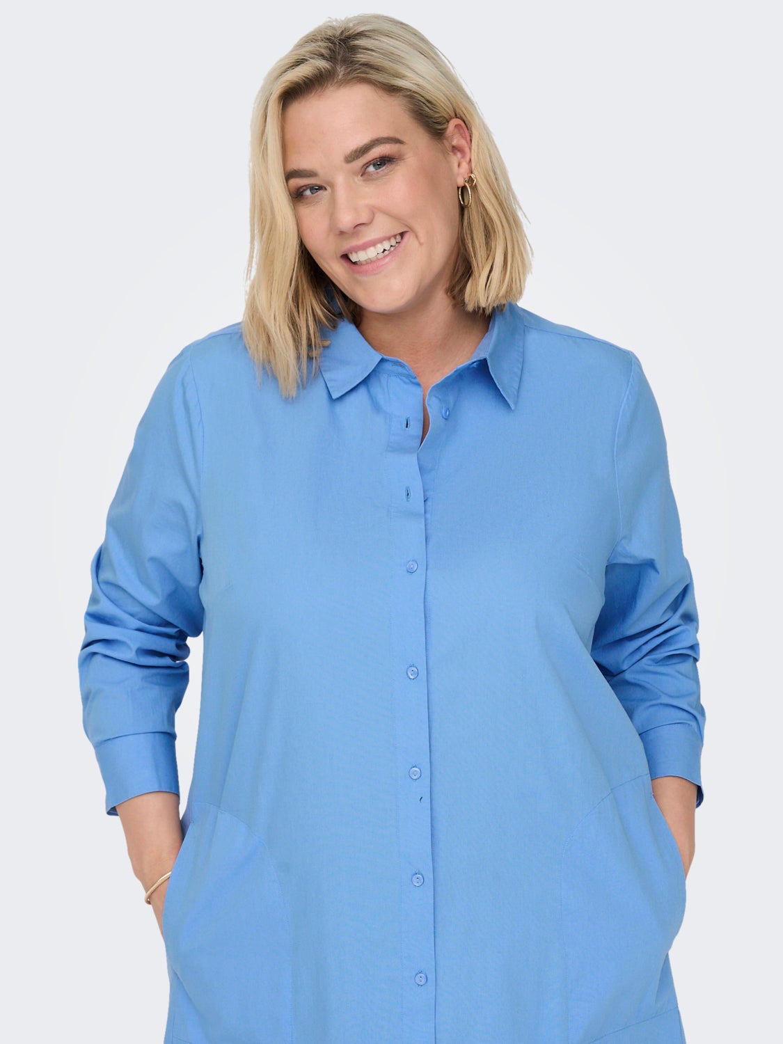 Curvy regular fit skjortekjole