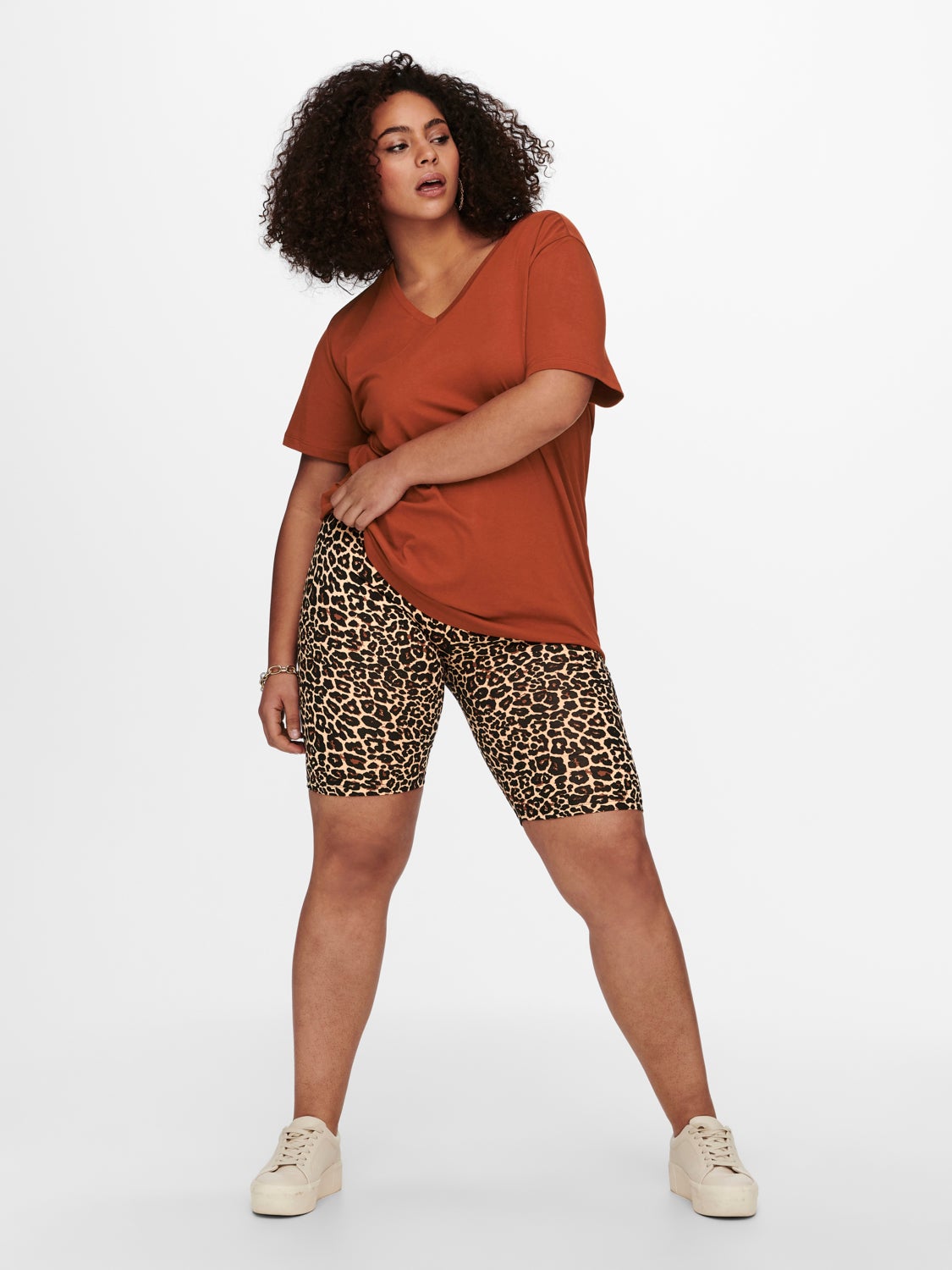 Curvy printed Shorts