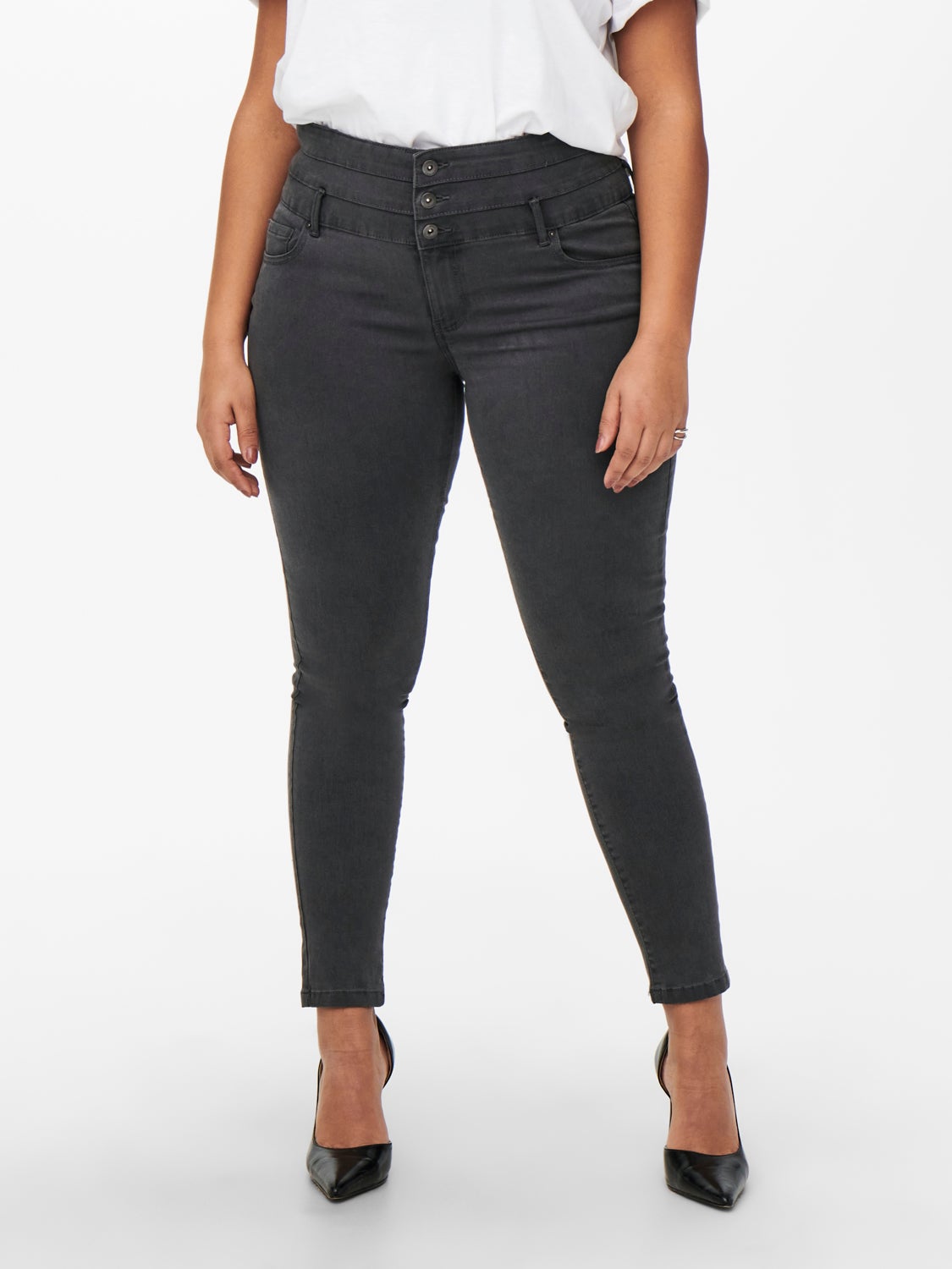 Curvy CARAugusta corsage high waisted jeans