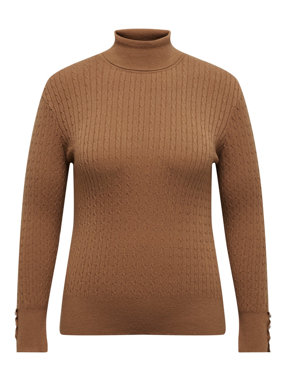 curvy high neck knit