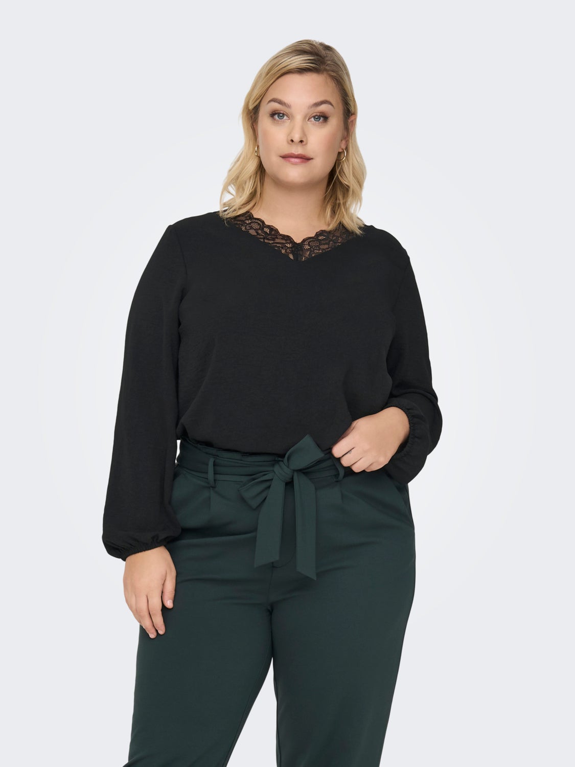 Curvy long sleeve top