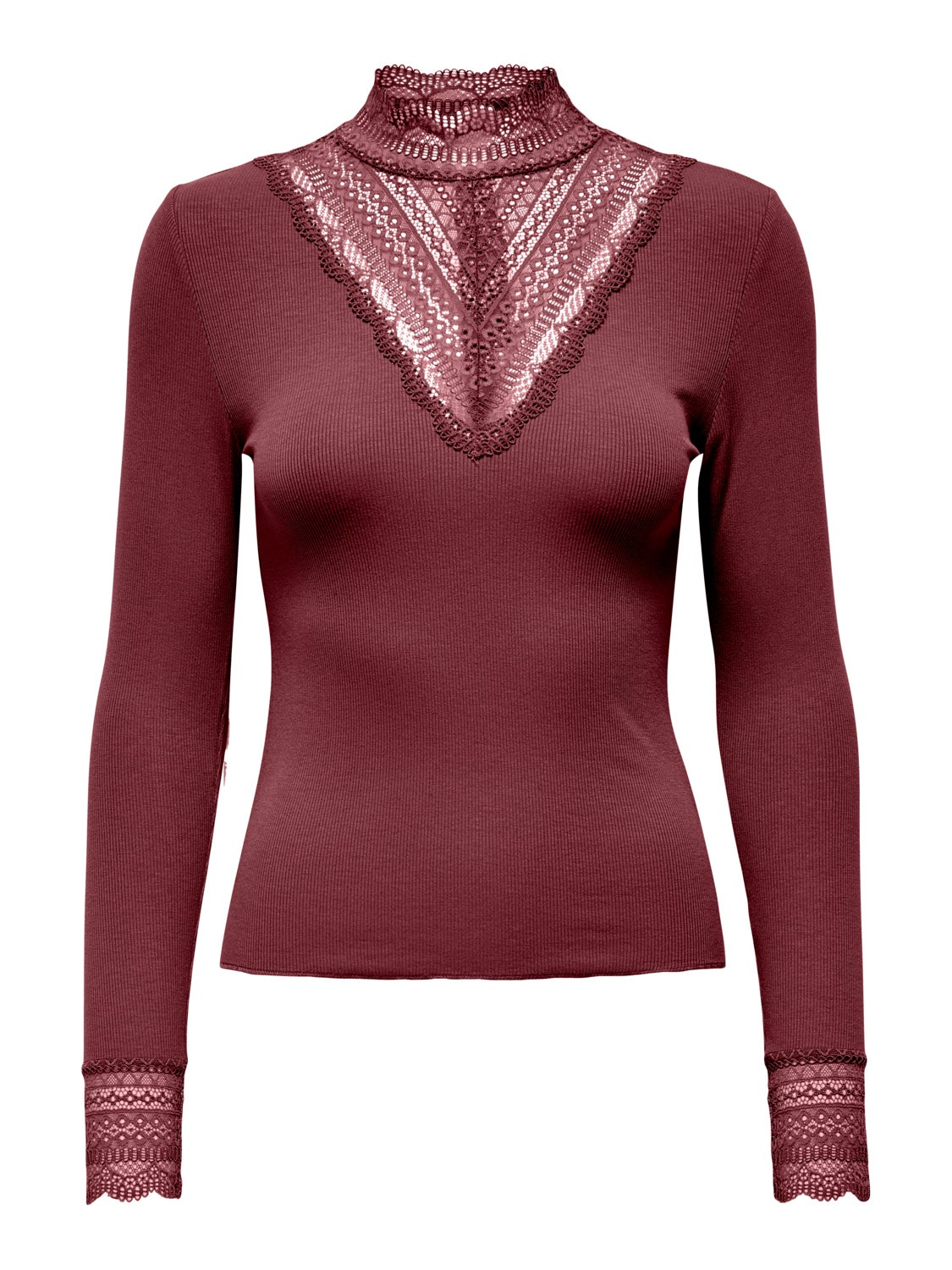 Long sleeved top with lace