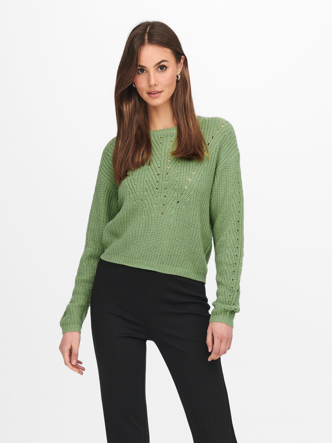 Solid colored Knitted Pullover