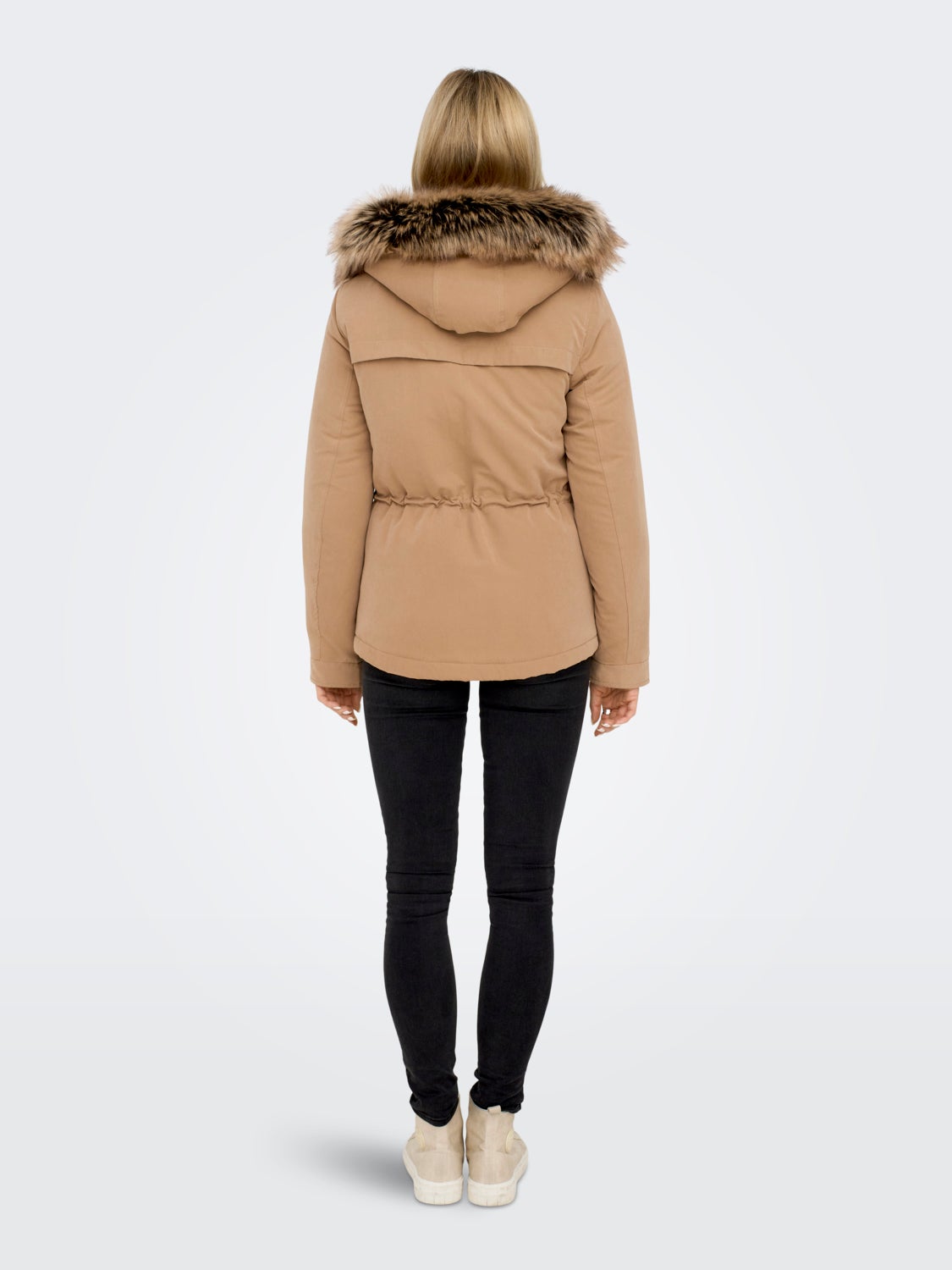 Short hooded parka