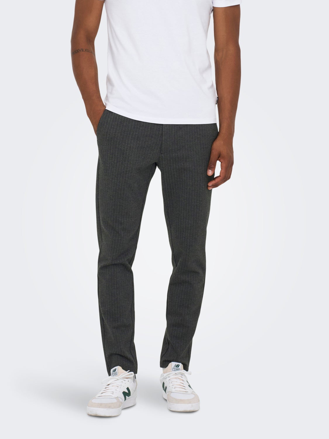 Classic striped trousers