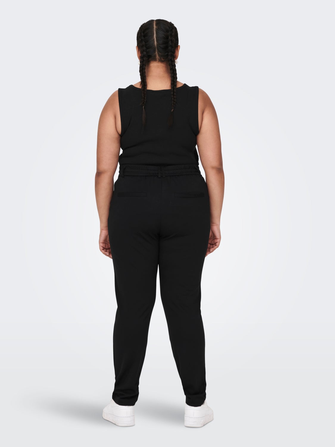 Curvy solid colored Trousers