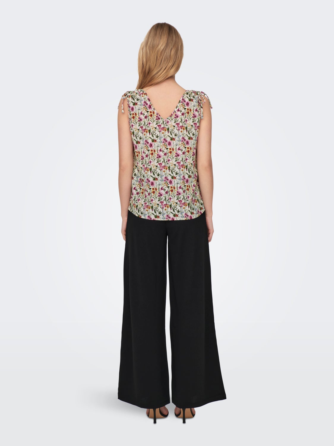 V-Neck Top With Strap Details