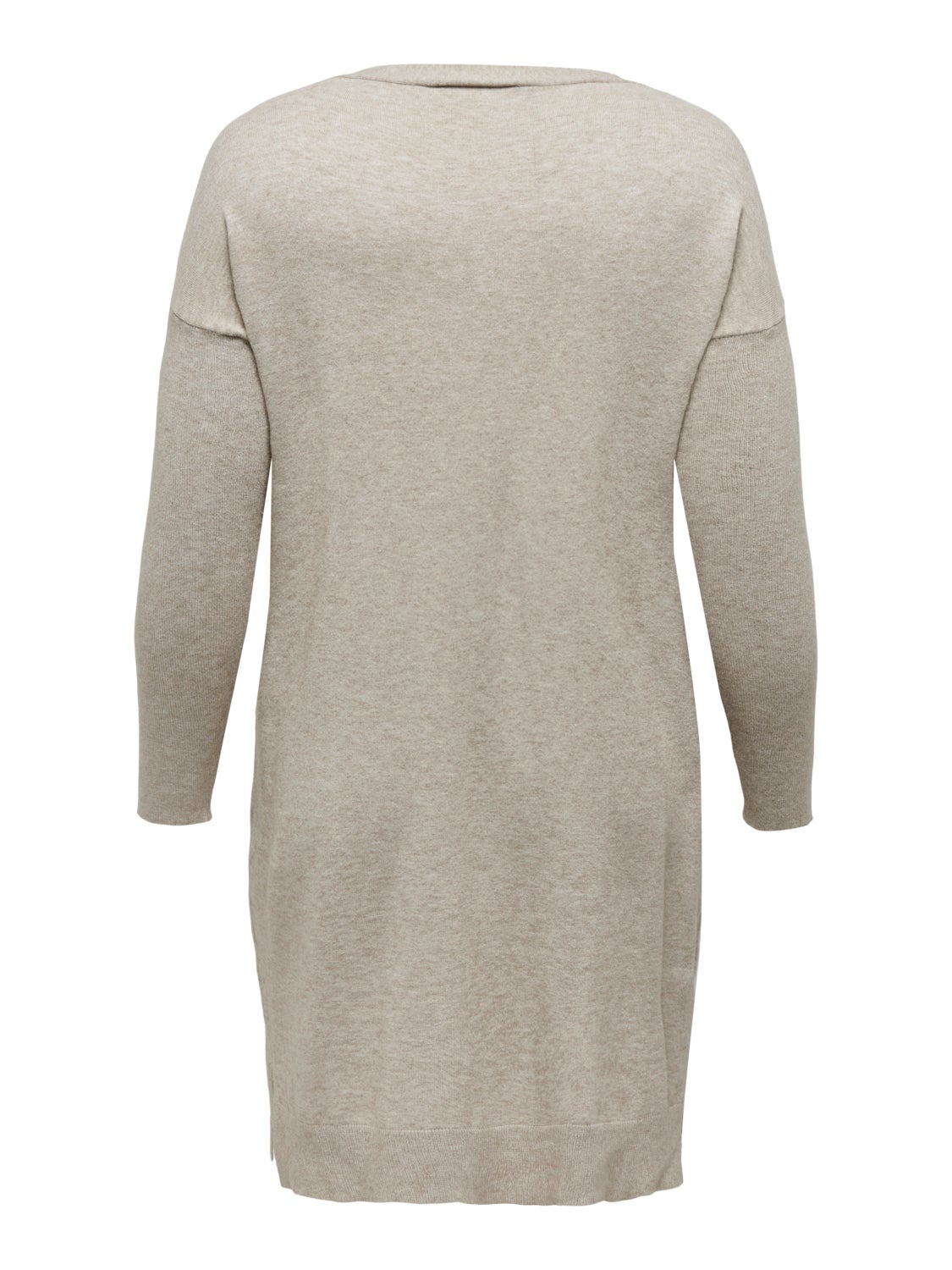 Curvy v-neck knitted dress