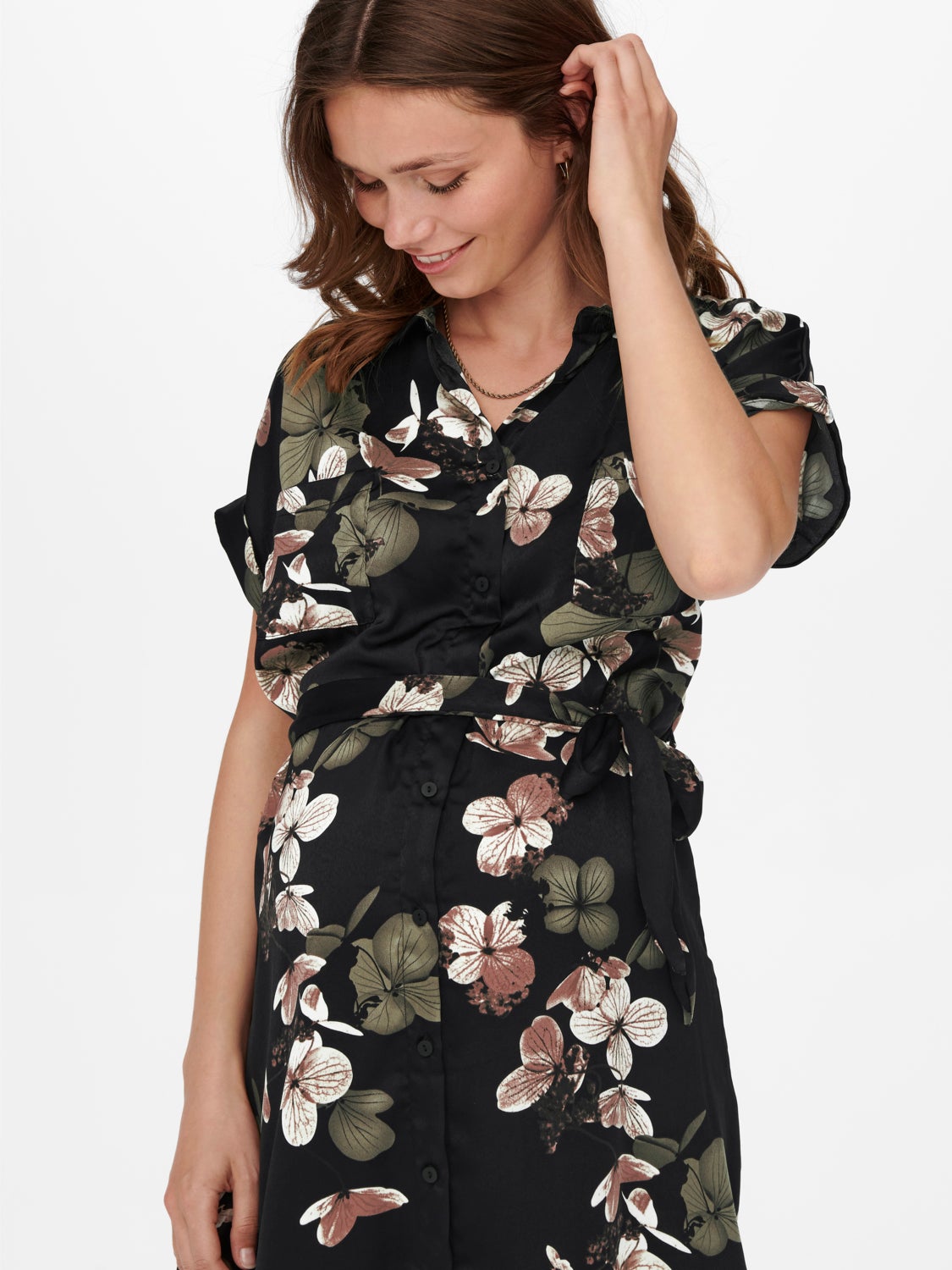 Mama short sleeved Shirt dress