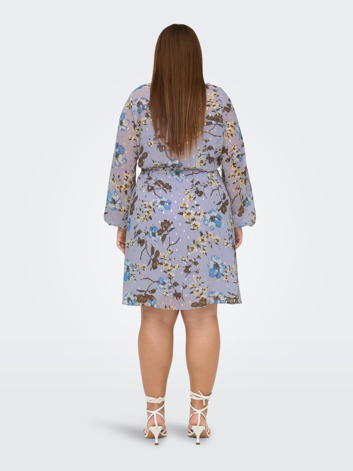 Curvy printed layered dress