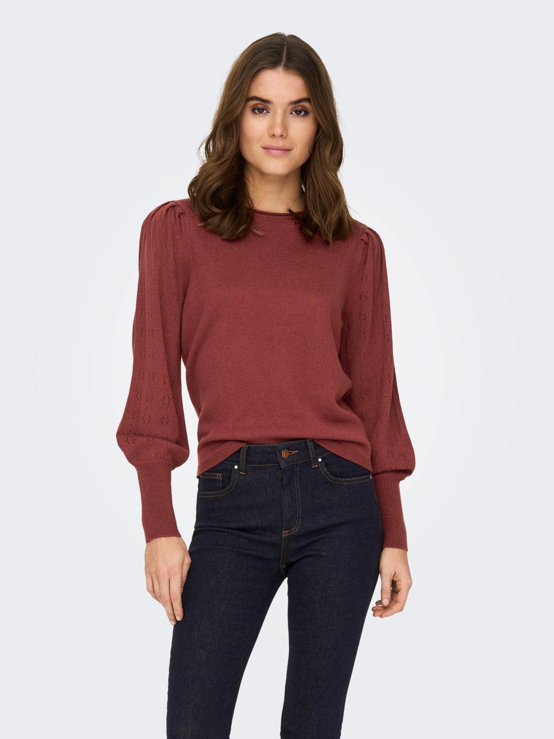 Solid colored Knitted Pullover