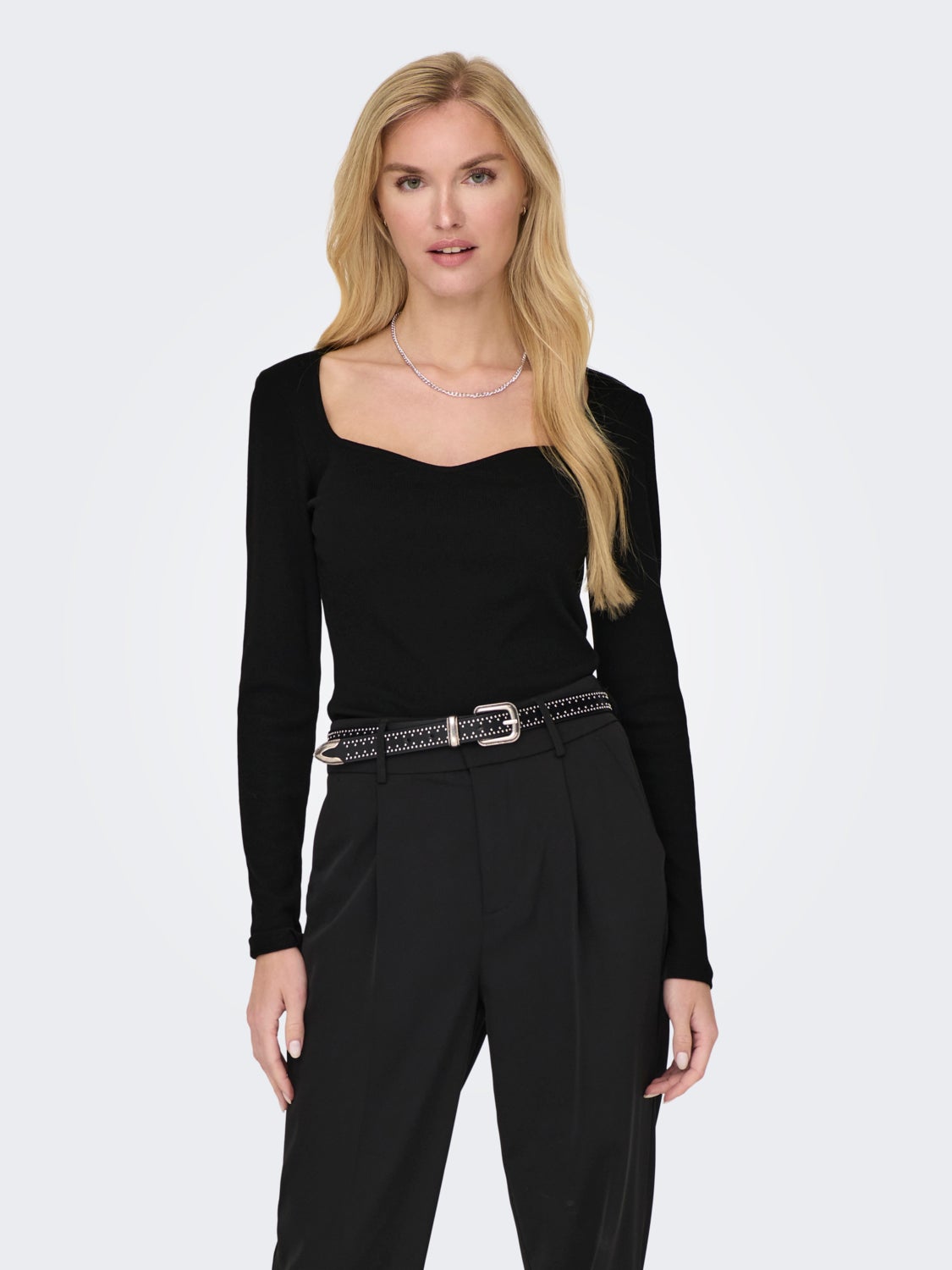 Top with square neck