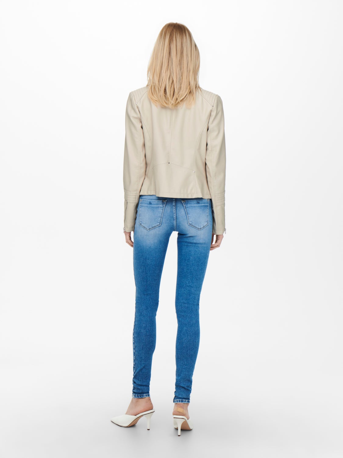 Biker Faux Leather Jacket