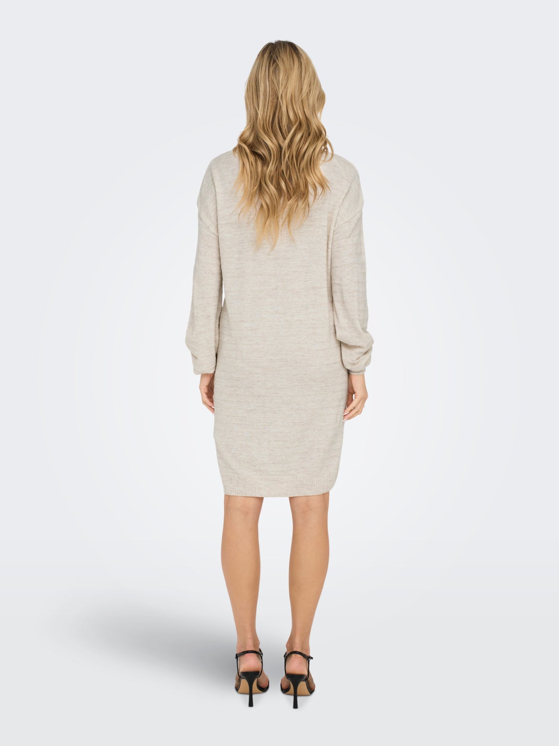 mini V-neck knitted dress