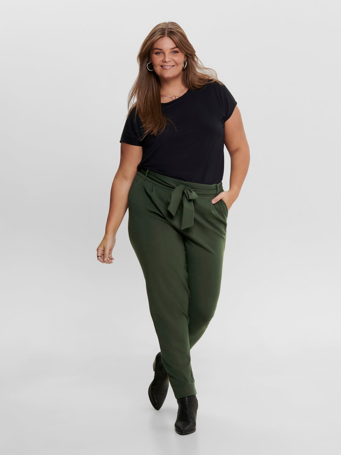 Curvy belt Trousers