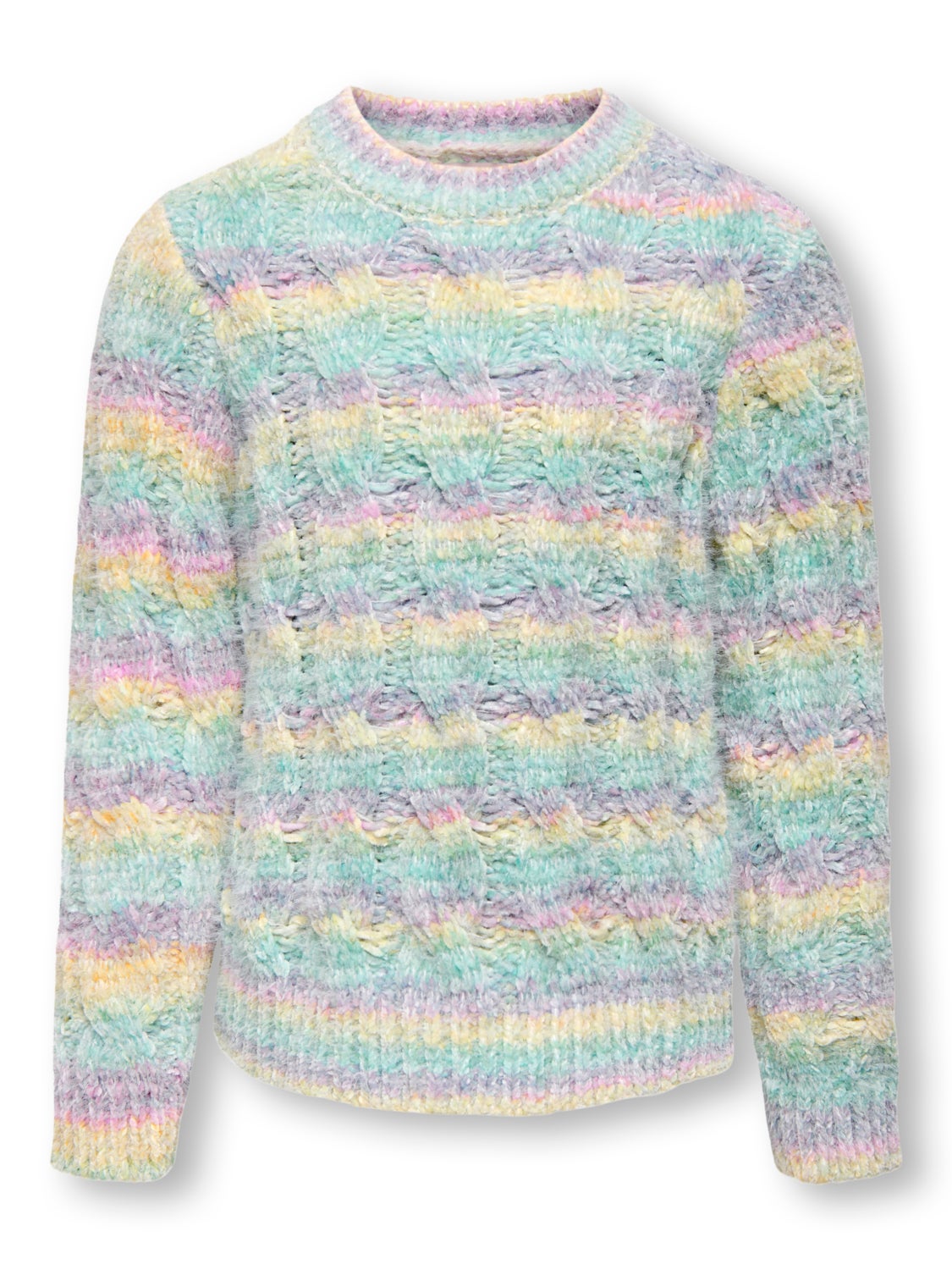 Multi color knitted pullover