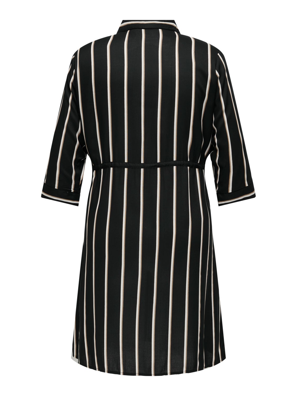 Curvy Striped shirt dress