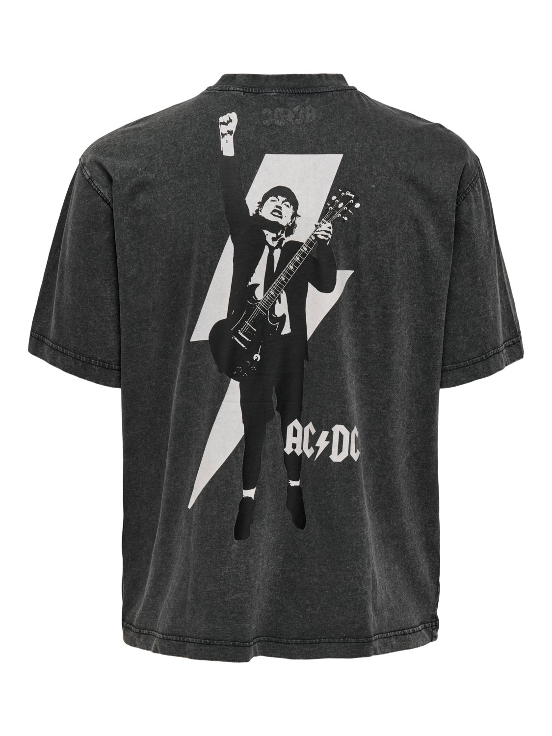 O-neck t-shirt with ACDC print