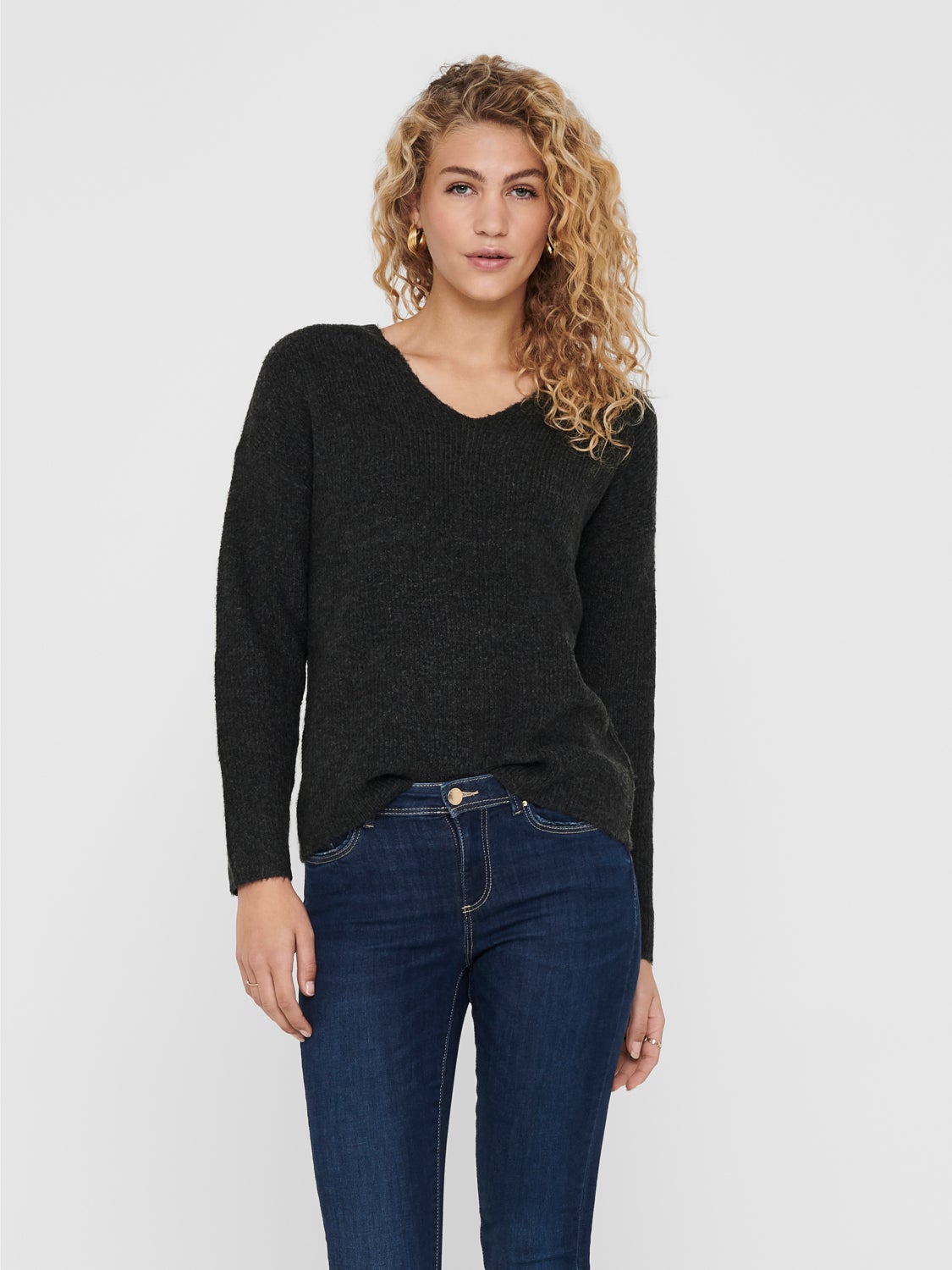 V-neck Knitted Pullover