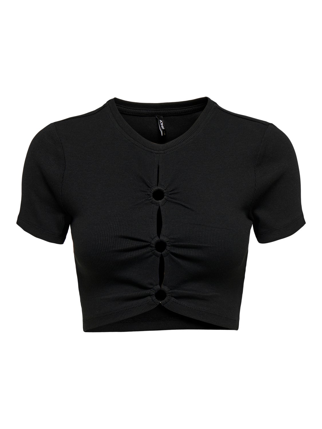 Cut Out Detailed Cropped Top