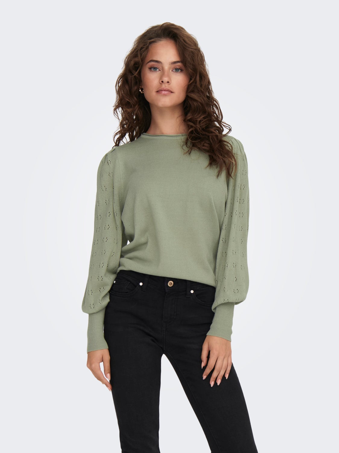 Solid colored Knitted Pullover