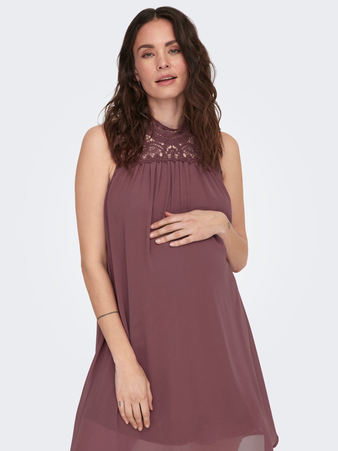 Mama lace detail dress