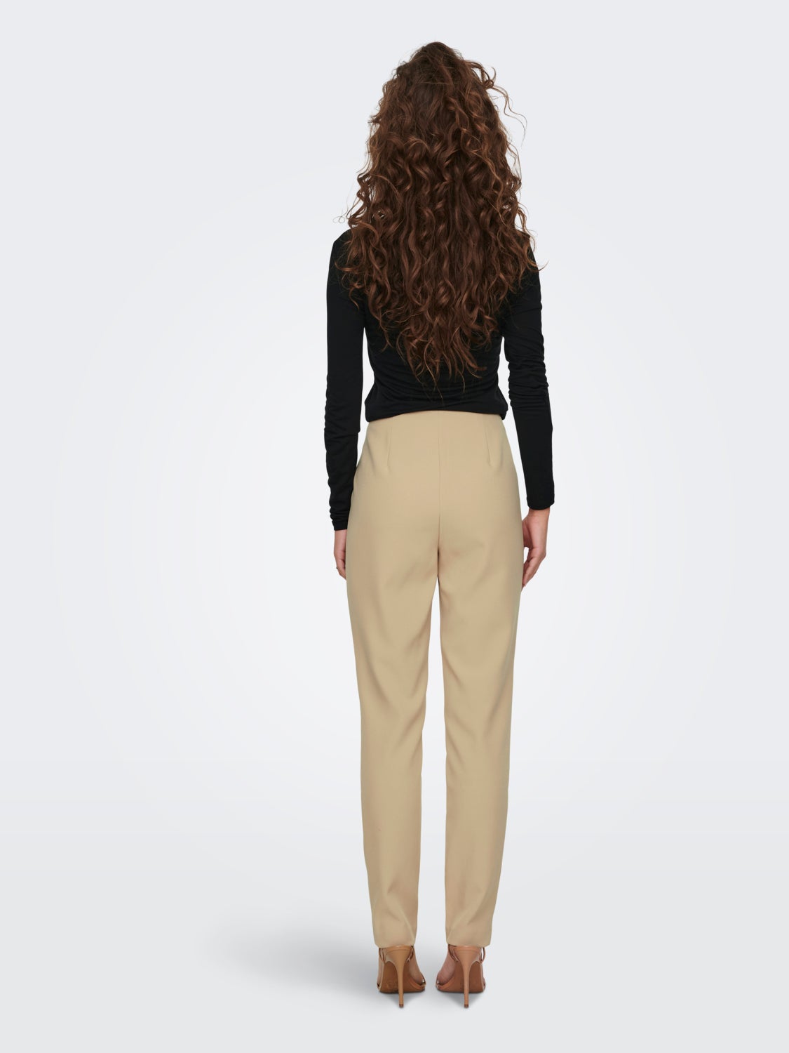 High waisted slim fit cigarette Trousers