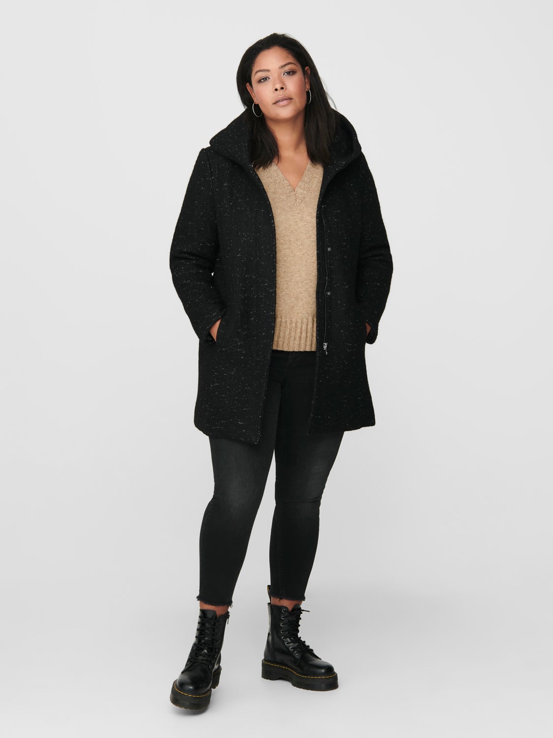 Curvy wool Coat