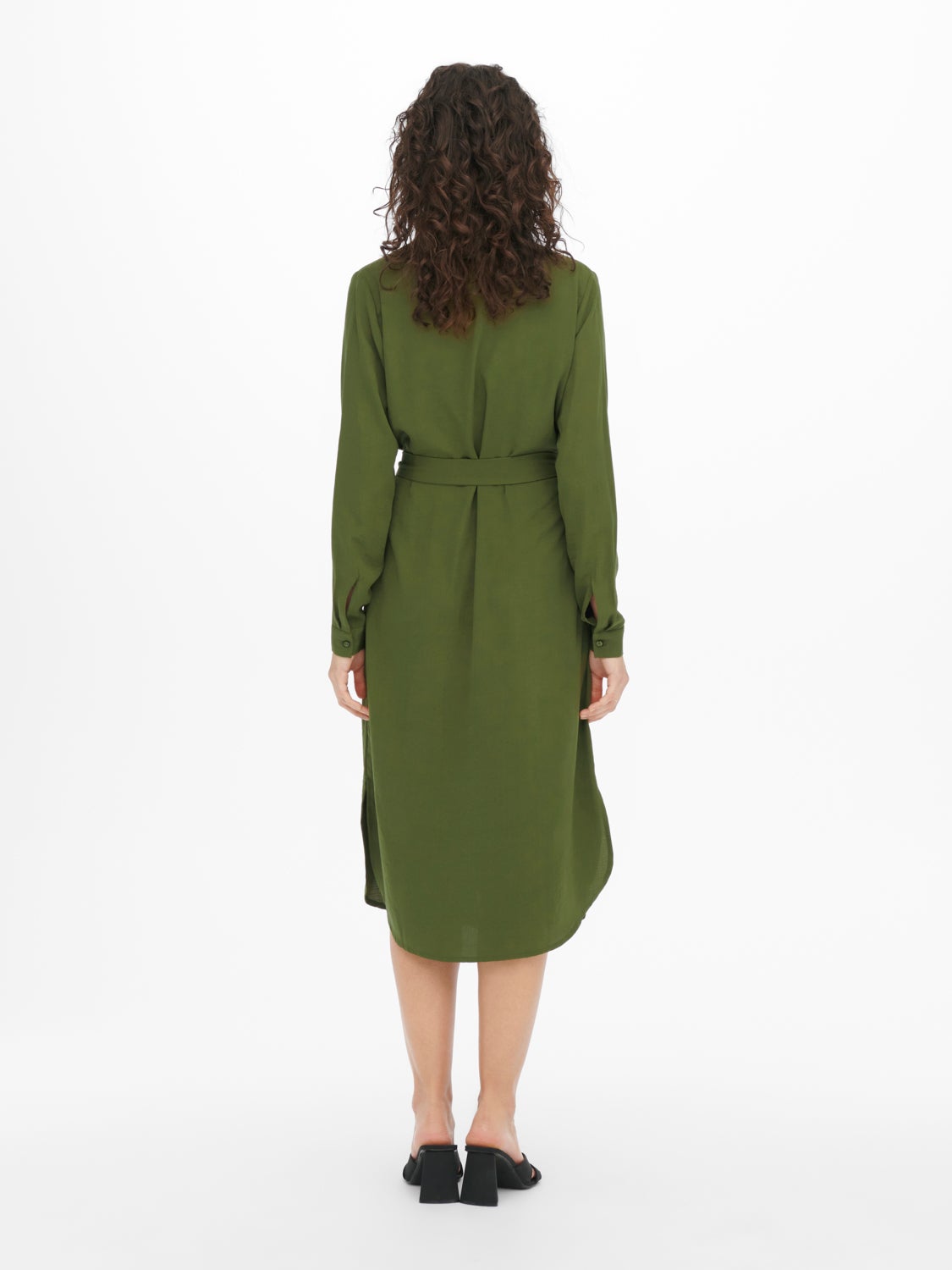 Tie belt Shirt dress