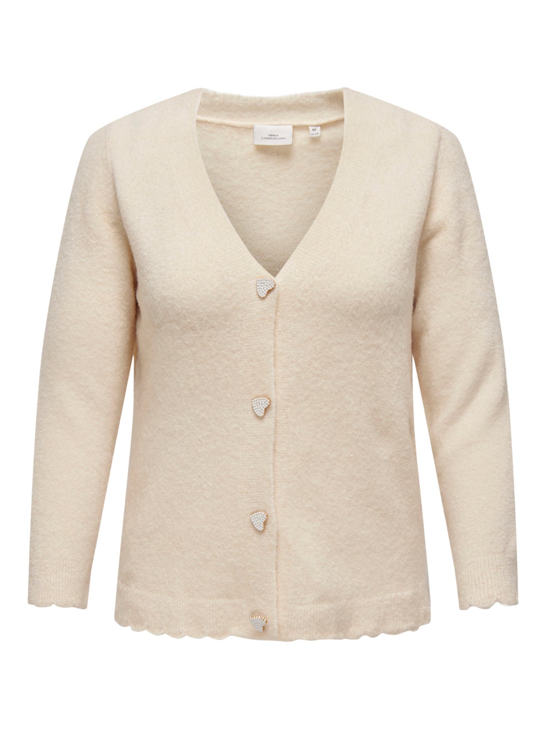 Curvy v-neck cardigan