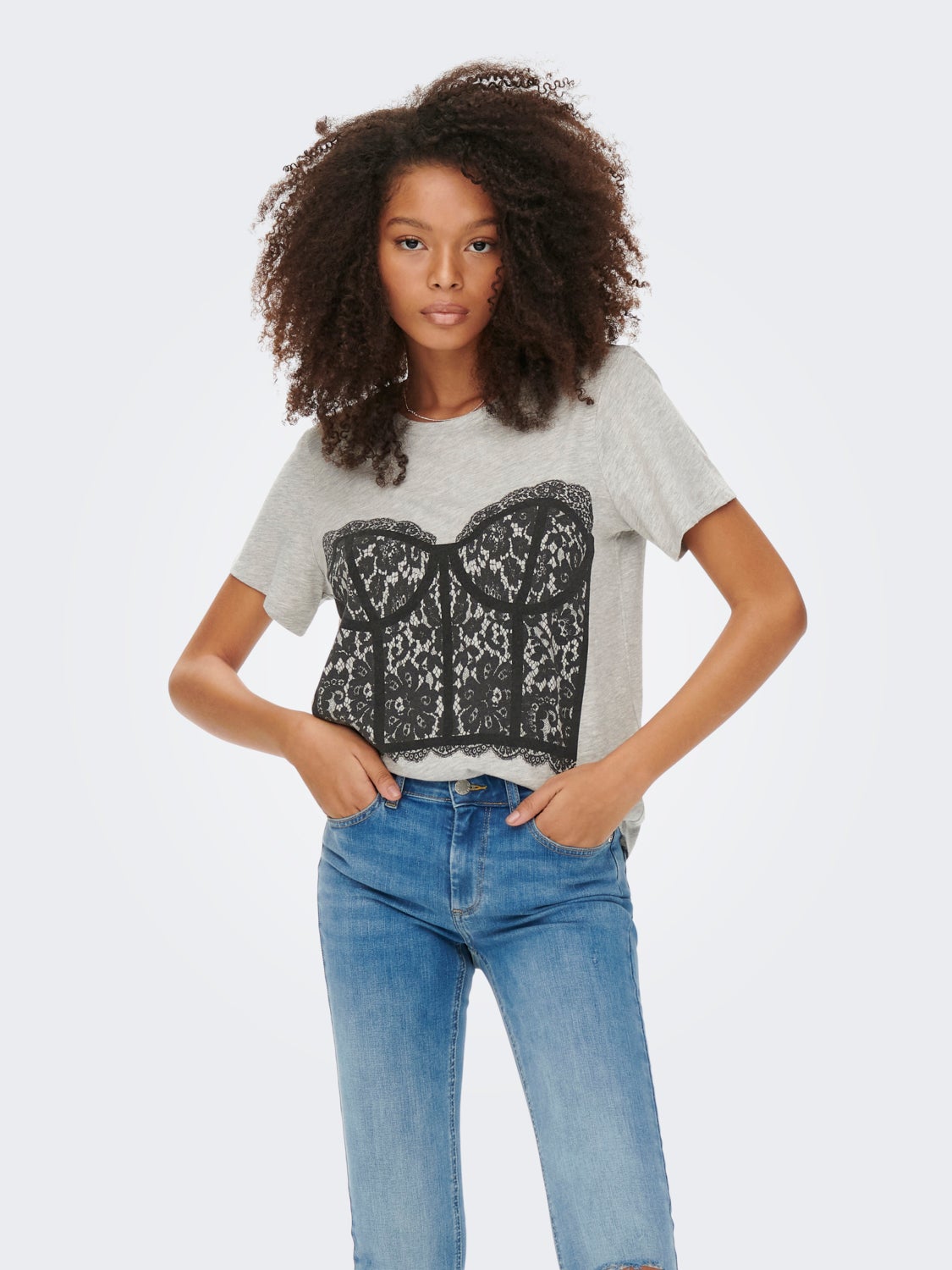 Bustier Short Sleeved Top