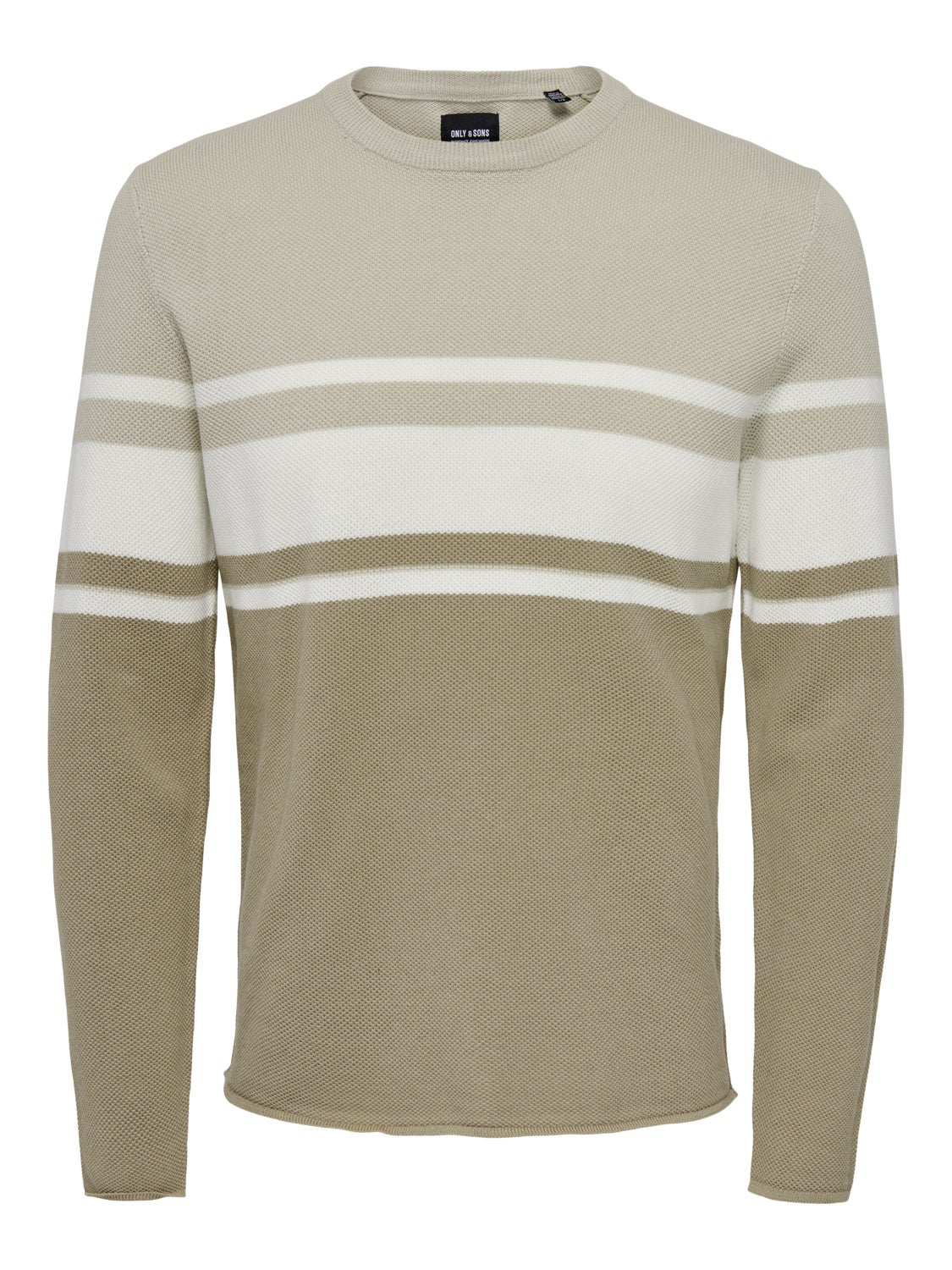 O-neck knitted pullover