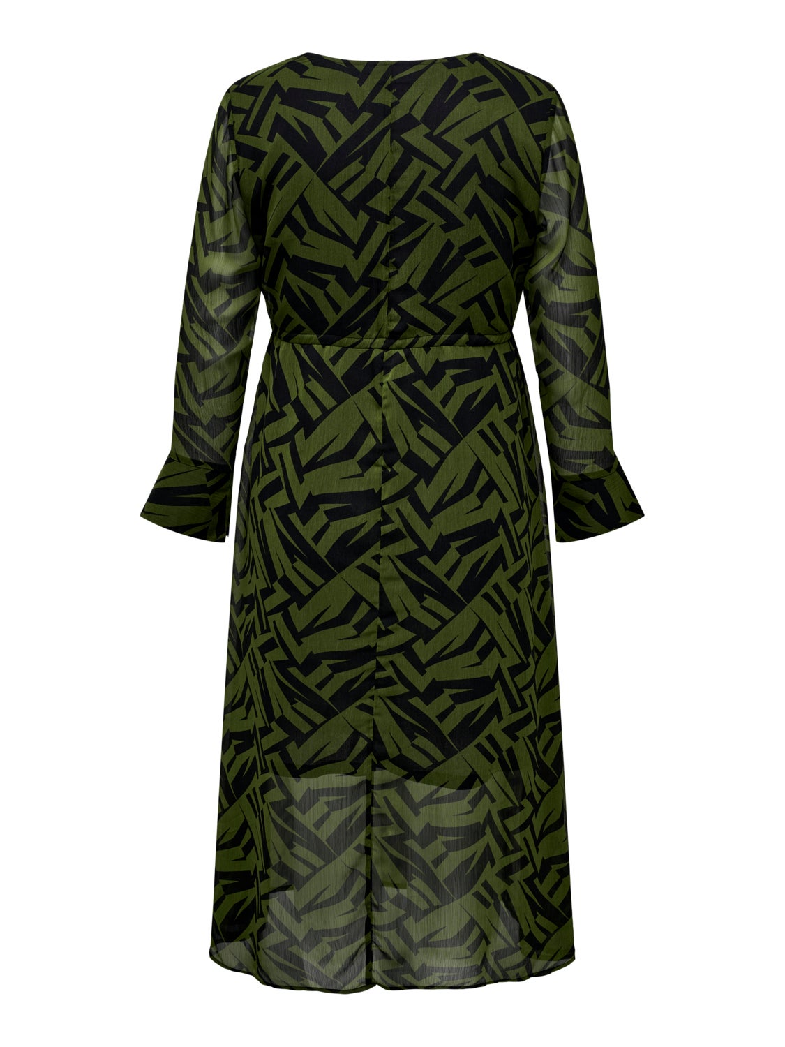 Curvy Midi dress with v-neck