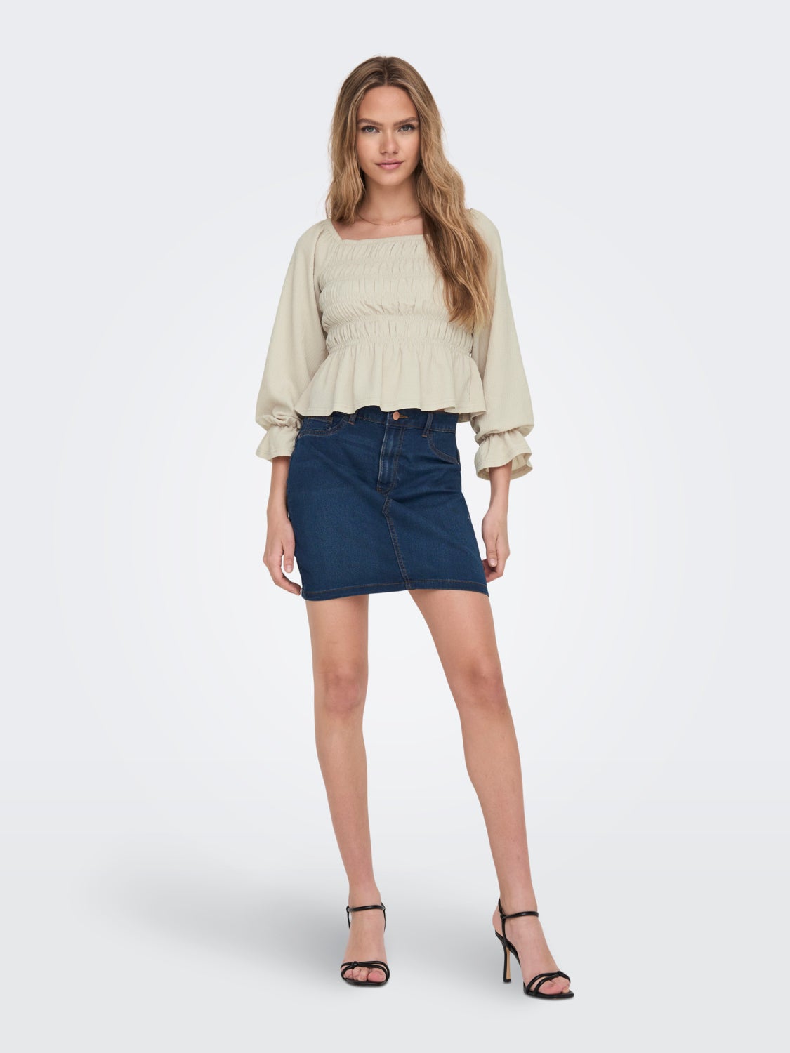 3/4 Sleeves Smock Top