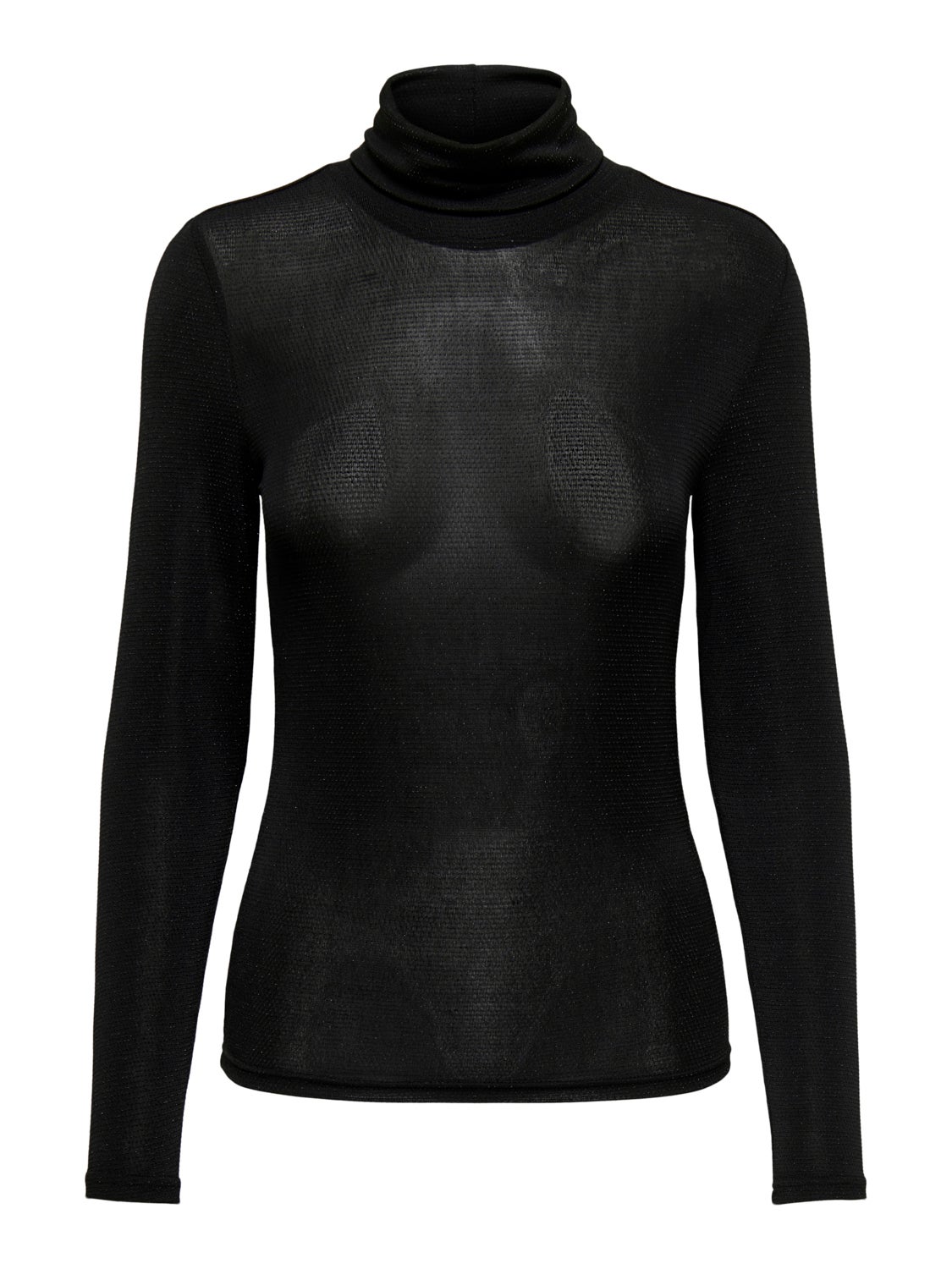 High neck glitter top