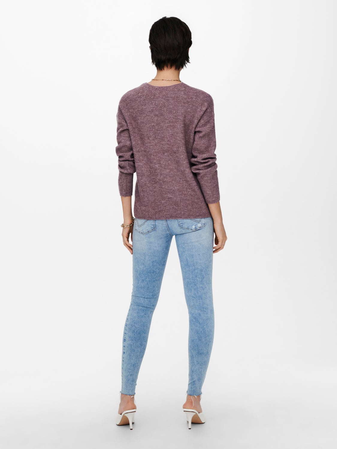 V-neck Knitted Pullover