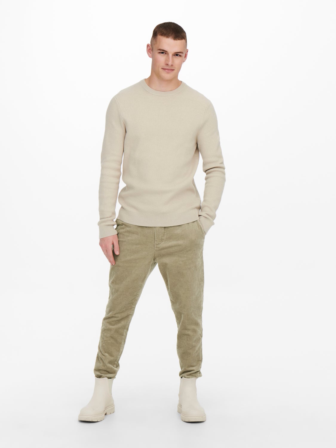 Casual corduroy pants