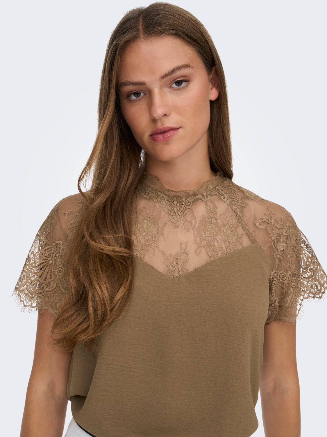 Lace detail Top