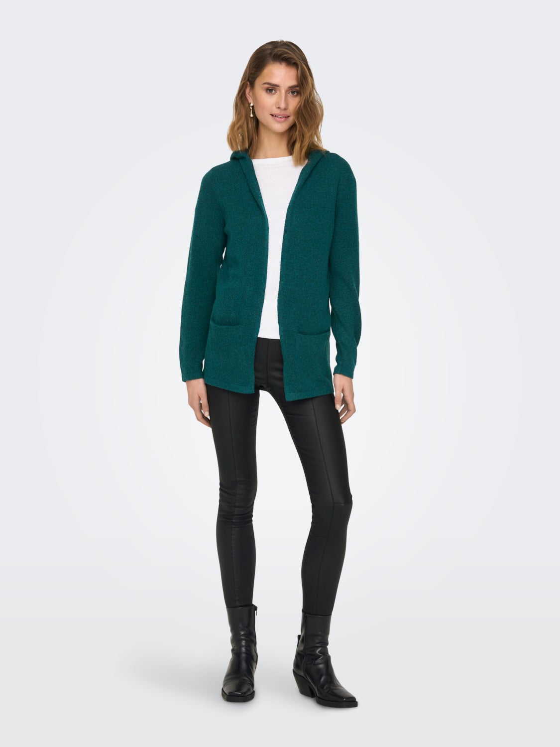 Hooded Knitted Cardigan