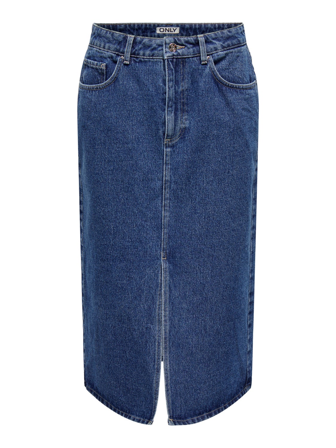 Midi denim skirt