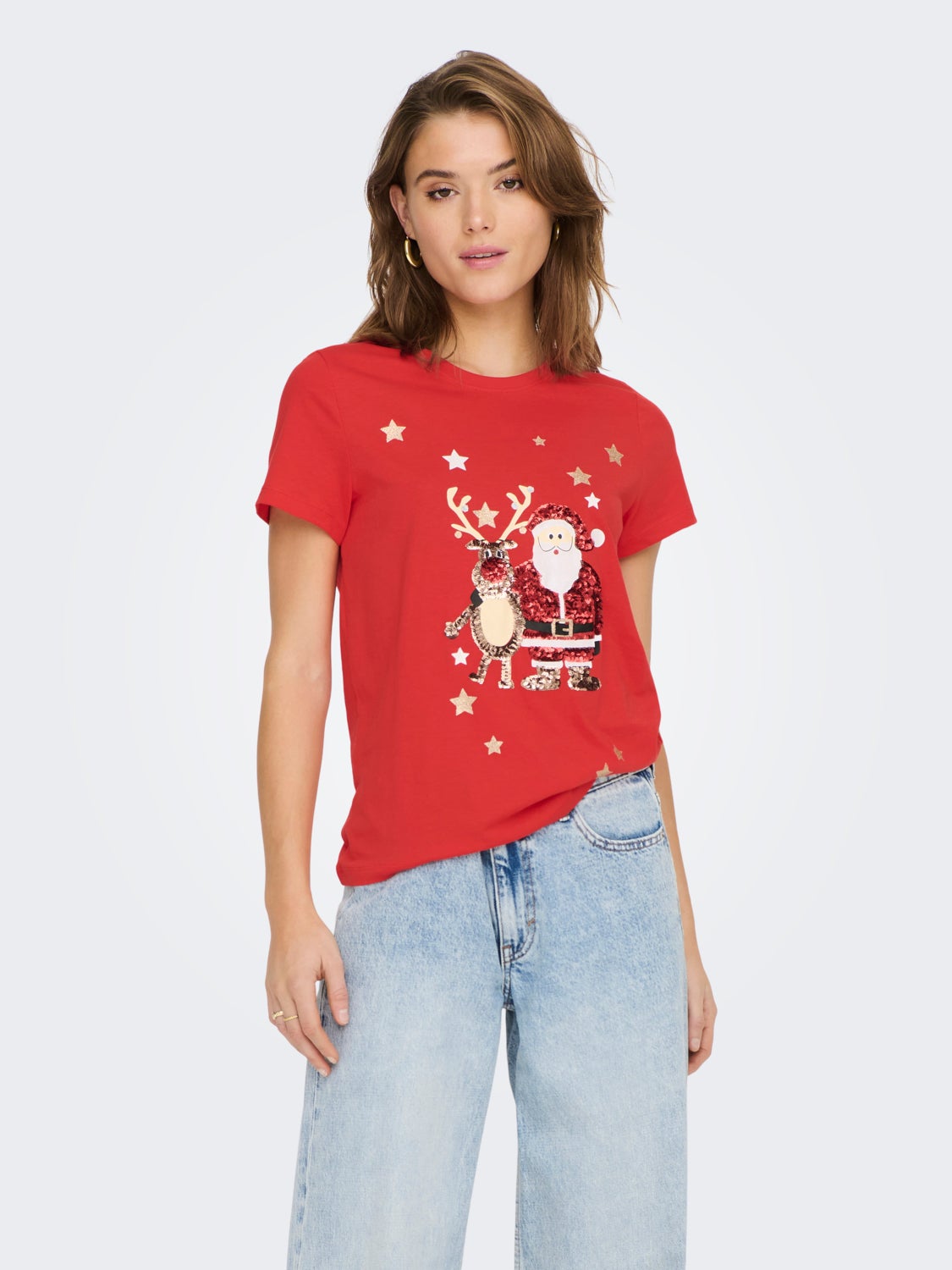 Christmas Short Sleeved Top
