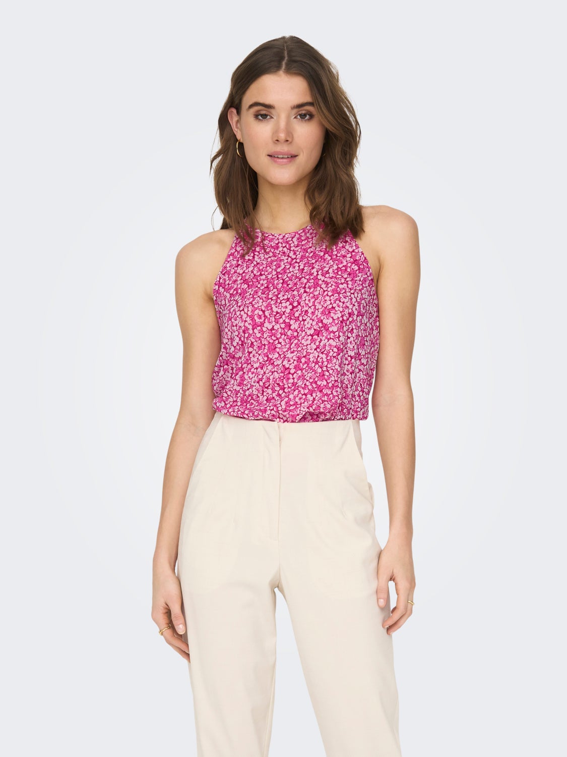 Halterneck Top with cut-out back