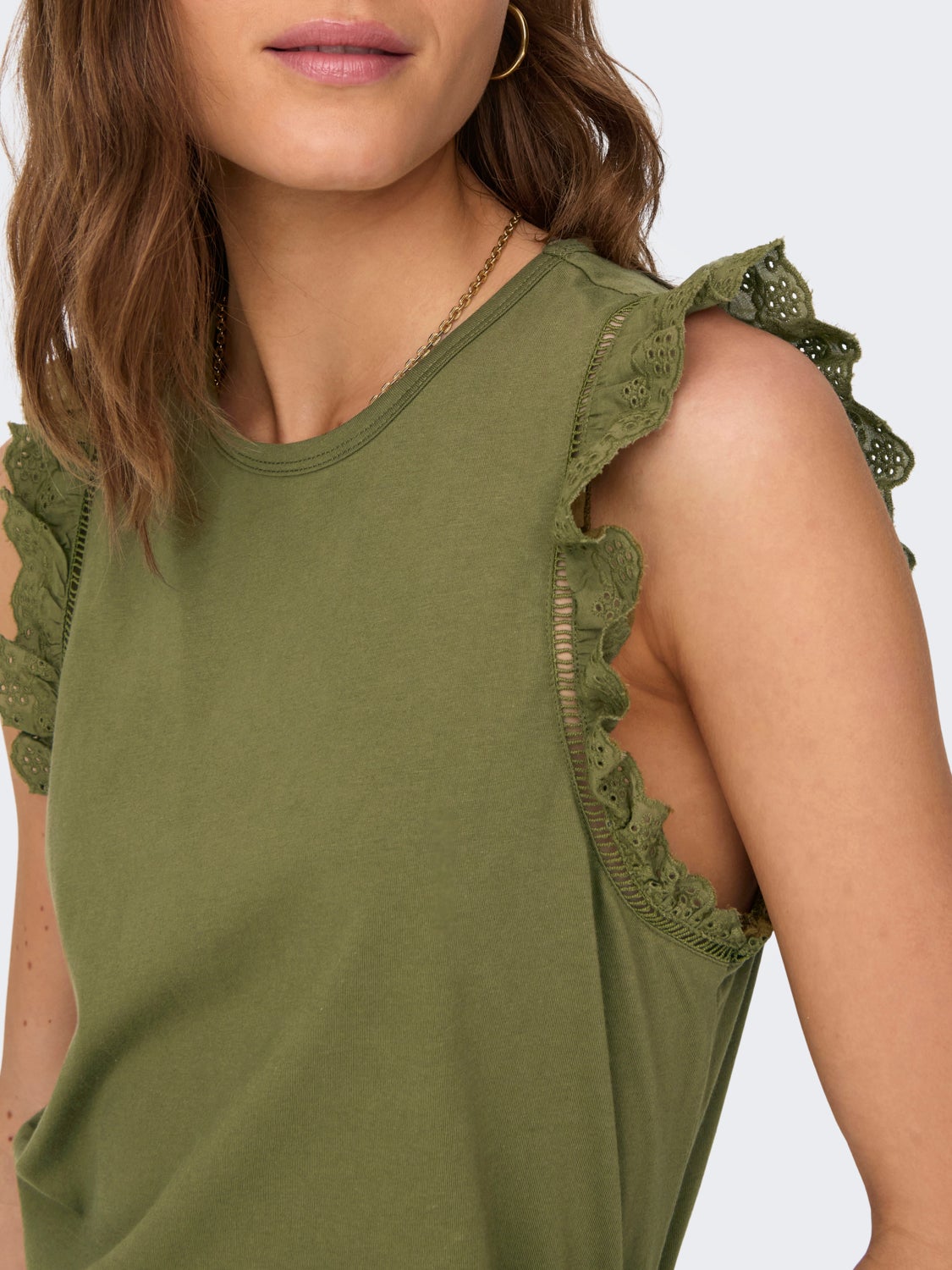 Top With Ruffle Sleeves